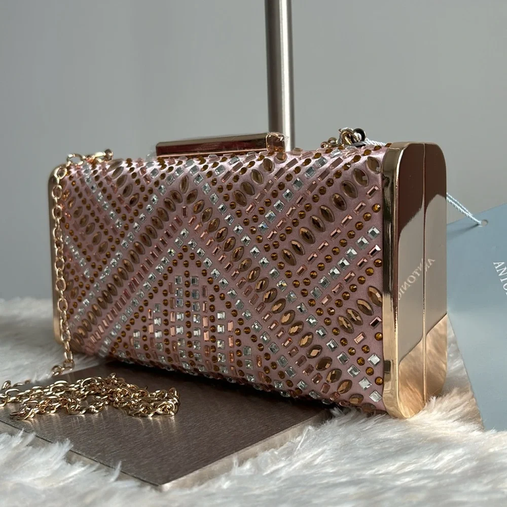 Antonio Melani Heatset Rhinestone Clutch